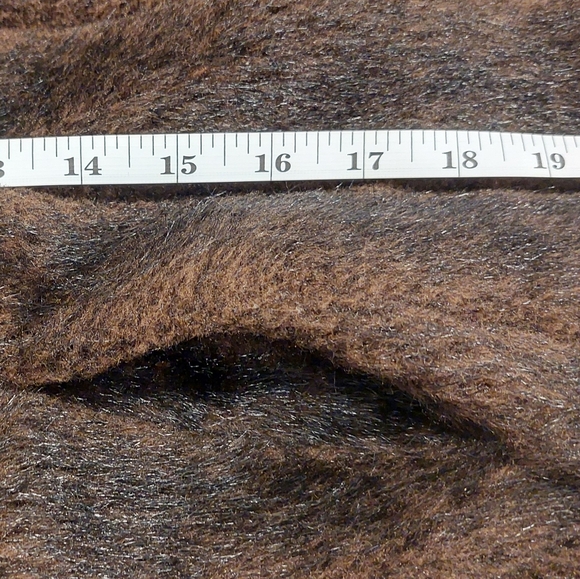 Elegant Brown Teddy Jacket for Women - Picture 10 of 11